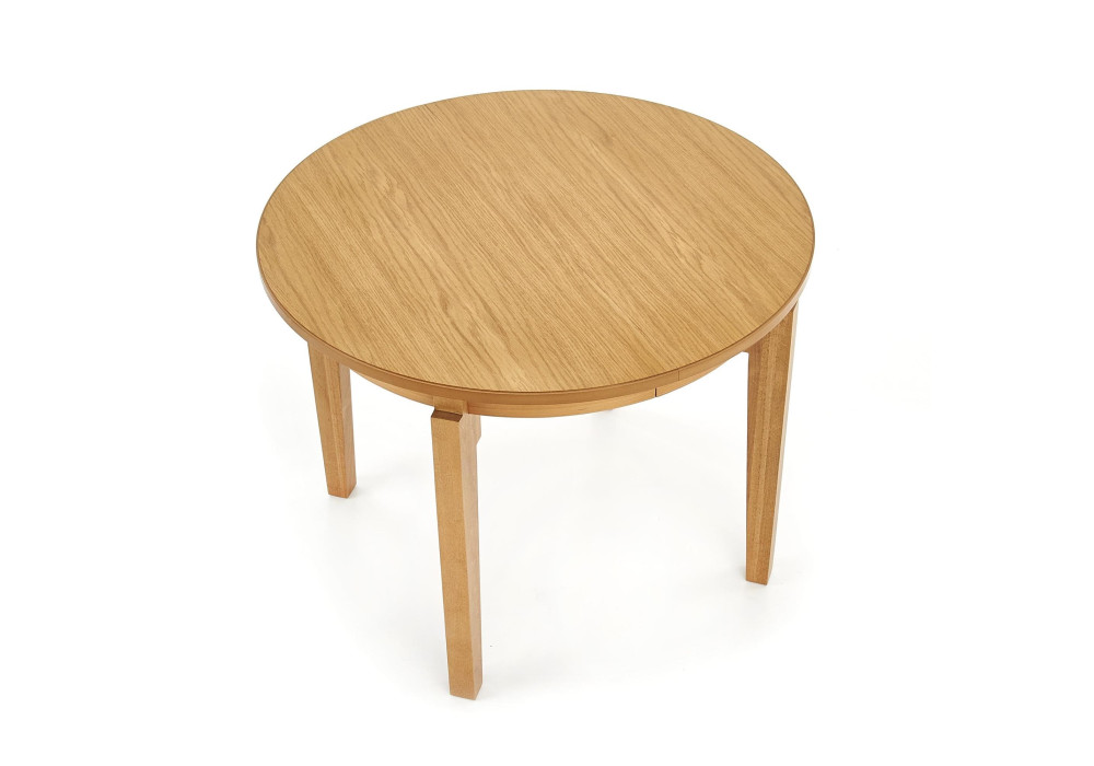 Стол обеденный HALMAR SORBUS раскладной, дуб медовый, 100-200/100/77