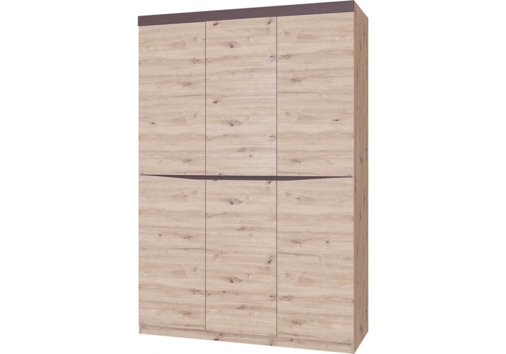 Шкаф трехдверный ШР-3 Тиана (Дуб Бонифаций / Вольфрам)   фабрика Браво Мебель