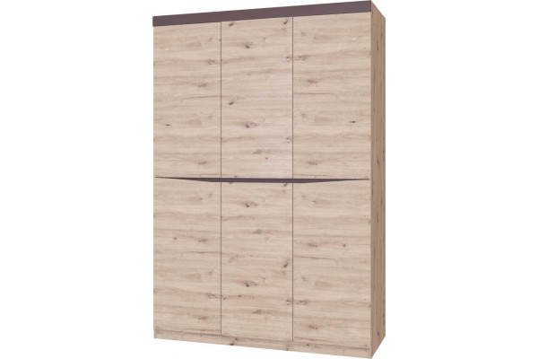 Шкаф трехдверный ШР-3 Тиана (Дуб Бонифаций / Вольфрам)   фабрика Браво Мебель