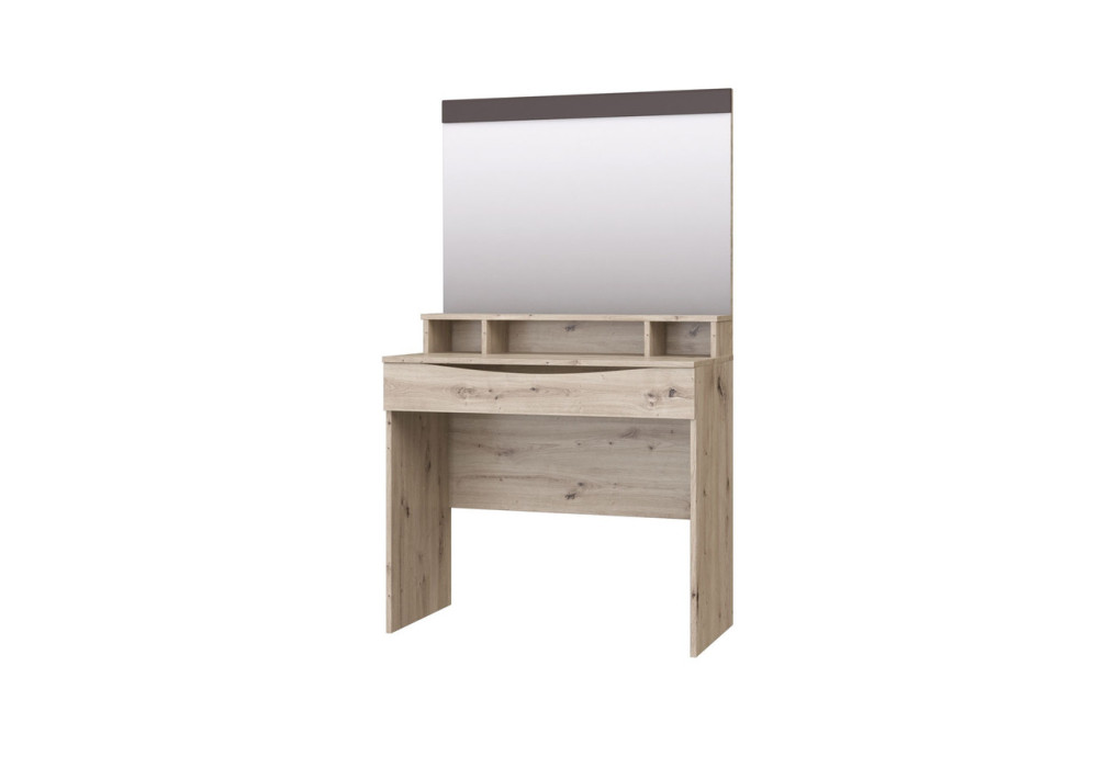 Стол туалетный с зеркалом Тиана (Дуб Бонифаций / Вольфрам)  фабрика Браво Мебель