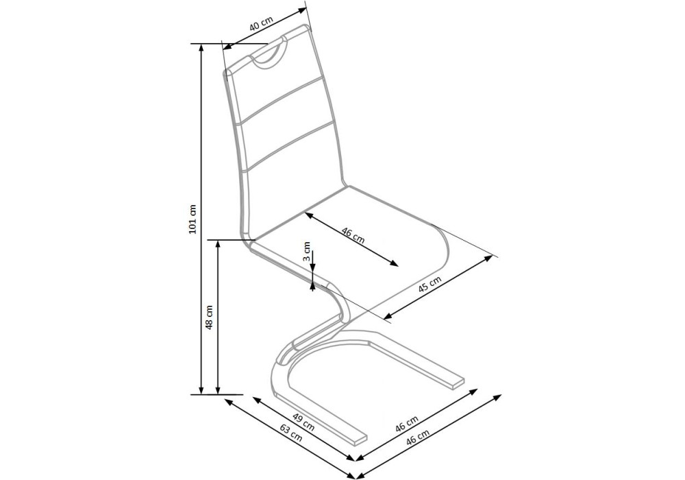 Стул HALMAR K194 черный