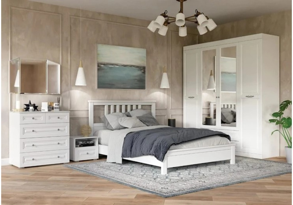 Туалетный стол Олимп (Белый) фабрика Браво Мебель