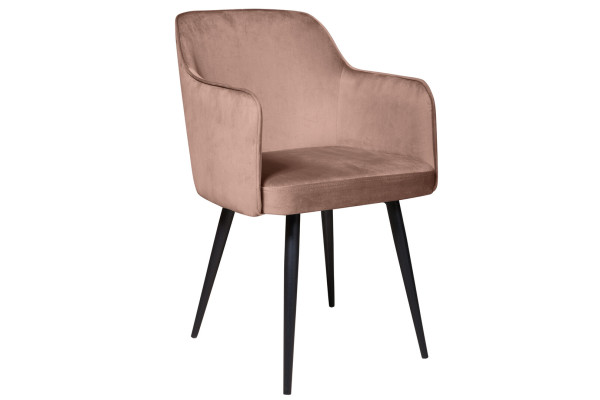 СТУЛ ОЛМЕКО РИО (ВЕЛЮР ТЕНЕРИФЕ КОРИЦА/ЧЕРНЫЙ)