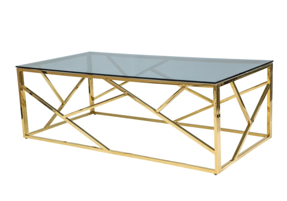 Стол журнальный SIGNAL ESCADA A золотой, 120/60/40 NEW