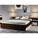 Кровать Алена 160 с основанием ( Венге/дуб молочный) фабрика Империал 