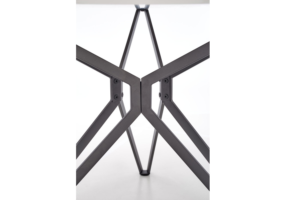 Стол обеденный HALMAR PIXEL белый\черный , 120/76