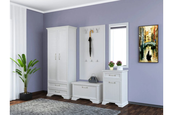 Прихожая Грация (лак) модульная (Белый/Белый)  фабрика Браво мебель