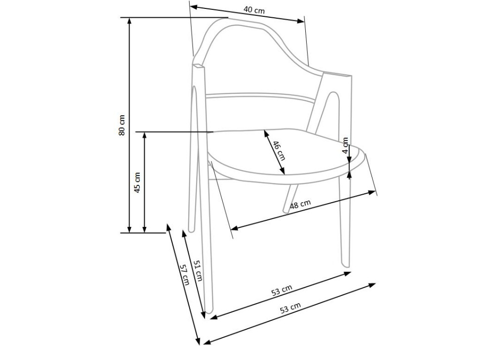 Стул HALMAR K247 белый