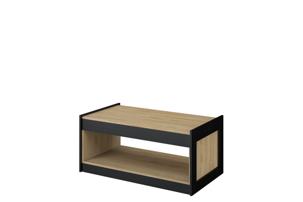 Стол журнальный МН-037-25 МС СТЕНЛИ (Дуб Прованс/Черный) Мебель-Неман