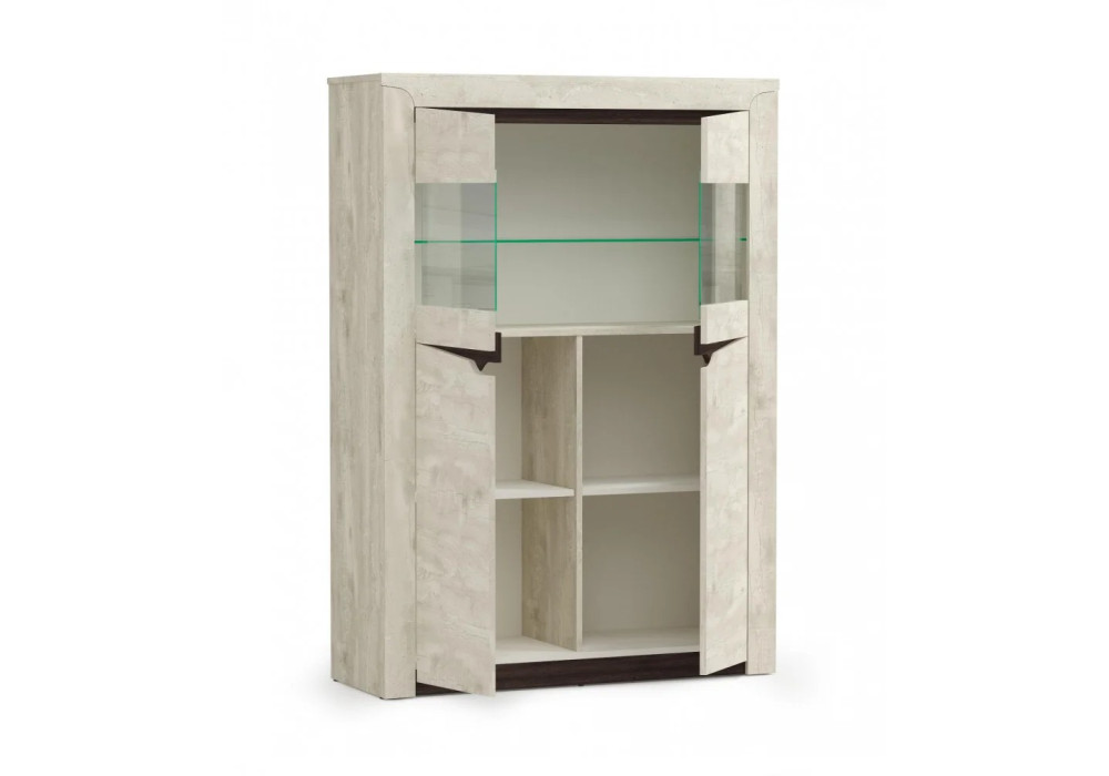 Модульная гостиная "Лючия" (бетон пайн белый/венге)  фабрика Олмеко 