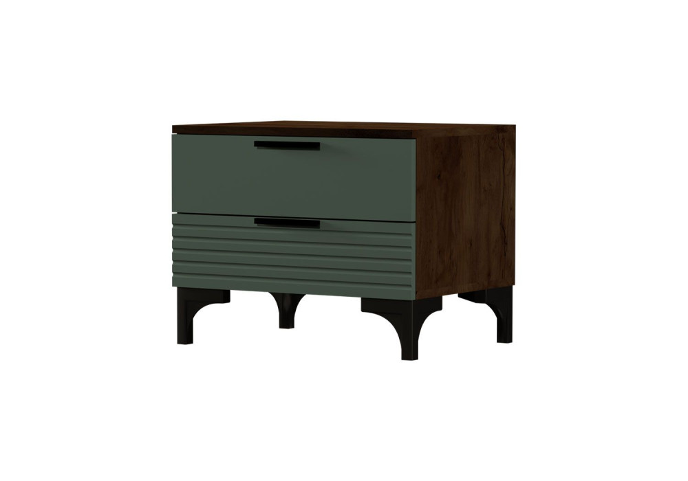 Тумба прикроватная Брента (Таксус / Оливковый) фабрика Браво Мебель