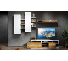 Гостиная Невио 2 (Дуб крафт золотой/белый) фабрика Империал 