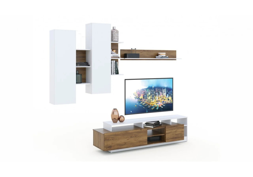 Гостиная Невио 2 (Дуб крафт золотой/белый) фабрика Империал 