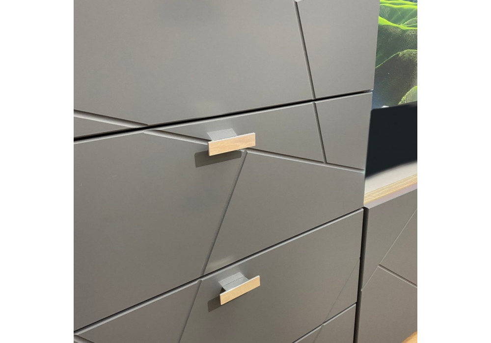 Гостиная Скайлайн  (Дуб Сонома Светлый/Графит) фабрика МЛК