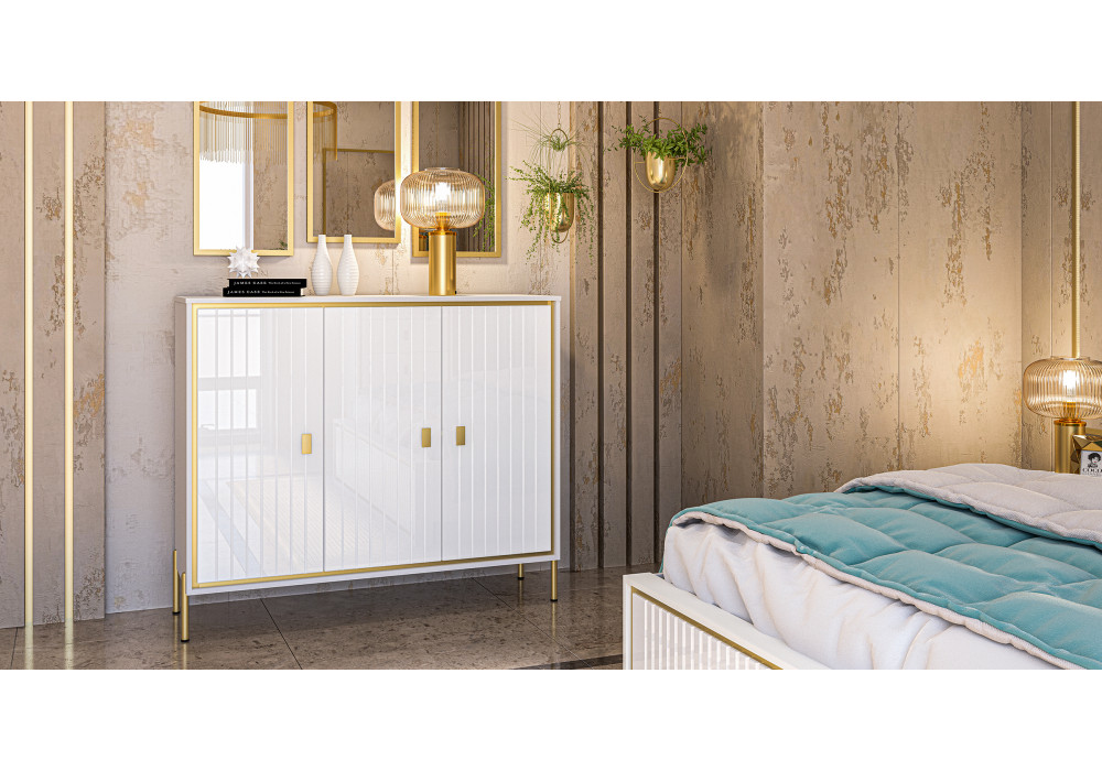 Зеркало МН-042-16 МС ЛЮКСОР (Золото) Мебель-Неман