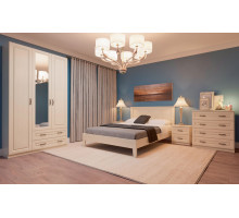 Модульная спальня  Кантри  (Слоновая кость ) фабрика Браво Мебель