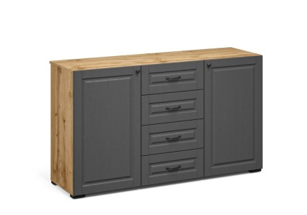 Комод Лацио Сканди 2д4ящ (Вотан/сканди графит) фабрика Империал 