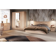 Модульная спальня Антария с 4-х дверным шкафом   (дуб сонома )  фабрика Империал 