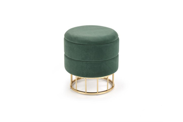 Пуф HALMAR MINTY темно-зеленый/золотой