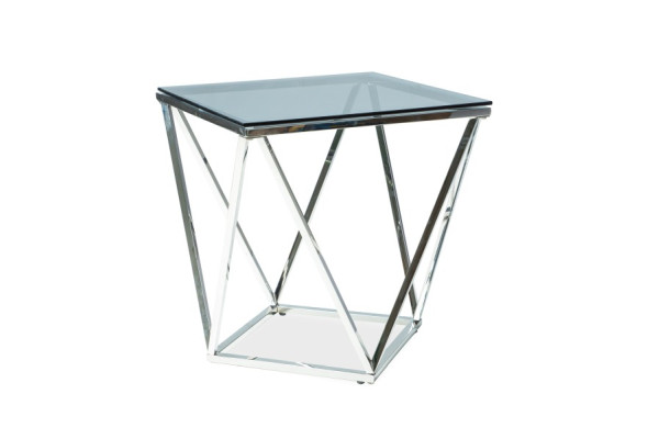 Стол журнальный SIGNAL SILVER B хром, 50/50/53