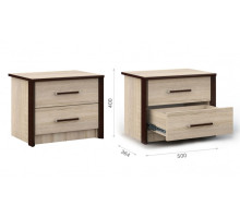 Тумба Эшли  (Венге/сонома)  фабрика Империал 