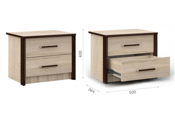 Тумба Эшли  (Венге/сонома)  фабрика Империал 