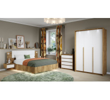 Модульная спальня Мишель   (Крафт золотой/белый жемчуг )  фабрика Империал 