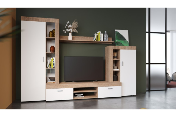 Гостиная Орфей (Сонома/белый)  фабрика Империал  