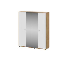 Шкаф SV-МЕБЕЛЬ (МС Милан) Дуб Золотой/Белый/Белый Матовый, четырехстворчатый