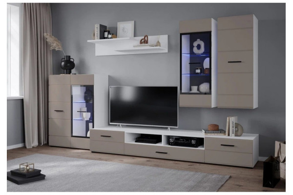 Гостиная Neo - 2  (Белый платинум/Луна)  фабрика Интерлиния  