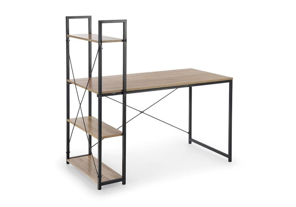 Стол компьютерный Halmar NARVIK B1 (дуб сонома/черный)