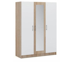 Шкаф  Алена  3-х дверный   (дуб сонома/белый)  фабрика Империал 