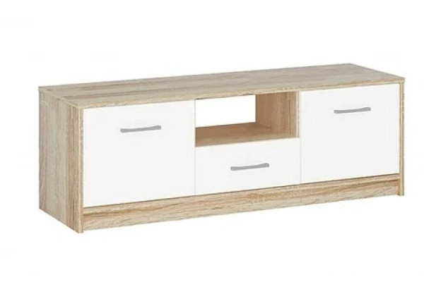 Тумба под Тв 2 дв. "Стелс" (Дуб сонома/белый) фабрика Империал 