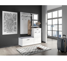 Модульная прихожая Йорк Вар-4 (белый/белый глянец)  фабрика Империал 