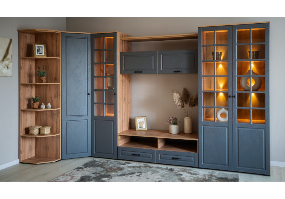  Гостиная  Лацио Сканди угловая (Вотан/сканди графит) фабрика Империал 