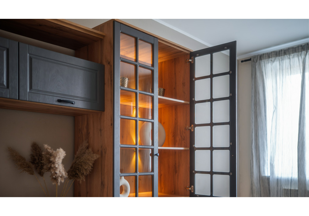  Гостиная  Лацио Сканди угловая (Вотан/сканди графит) фабрика Империал 