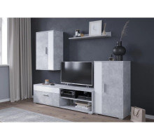 Гостиная Neo - 4 (Бетон / Белый платинум) фабрика Интерлиния