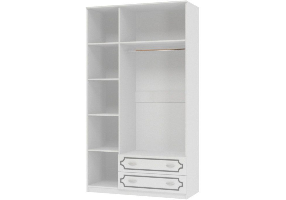 Шкаф ШР-3 трехдверный  Лакированный жемчуг  фабрика  Браво мебель