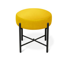 Пуф Sheffilton SHT-B4 (желтый/черный муар)
