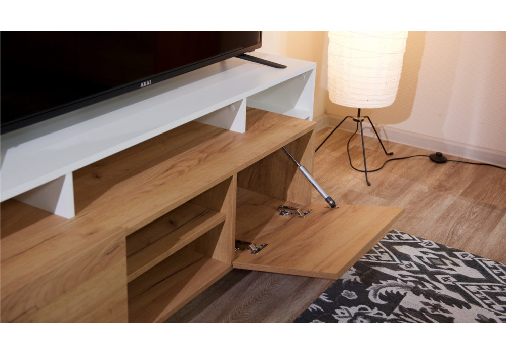 Гостиная Невио 1 (Дуб крафт золотой/белый) фабрика Империал 