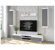 Гостиная Neo 10 (Белый платинум/Серый) фабрика Интерлиния