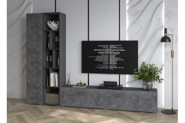 Гостиная Neo - 9 (Антрацит/Бетон портленд) фабрика Интерлиния