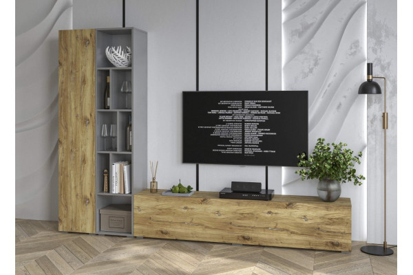 Гостиная Neo - 9 (Серебро/Дуб нокс) фабрика Интерлиния