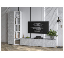 Гостиная Neo - 9 (Белый платинум/Бетон) фабрика Интерлиния