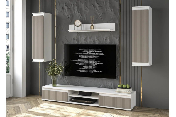 Гостиная Neo 10 (Белый платинум/Луна) фабрика Интерлиния