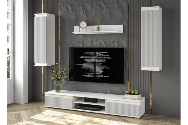 Гостиная Neo 10 (Белый платинум/Грей) фабрика Интерлиния