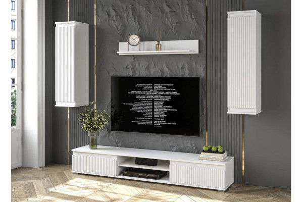 Гостиная Neo 10 (Белый платинум/Белый) фабрика Интерлиния