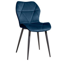 СТУЛ ОЛМЕКО ДОРА (ВЕЛЮР ТЕНЕРИФЕ ОКЕАН/ЧЕРНЫЙ)