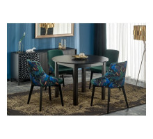 Стол обеденный HALMAR RINGO раскладной, черный/черный, 102-142/102/76