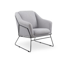 Кресло Halmar SOFT 2 (серый/черный)